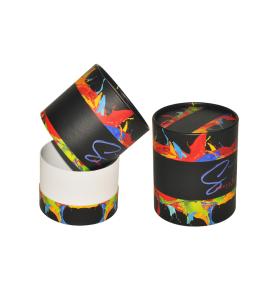 Luxury Cosmetic Incense Holder Packaging Custom Printed Cardboard Tubes Cylinder Candle Box Packaging 
