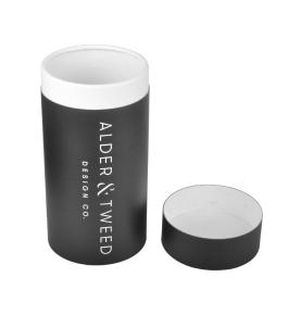 Custom Logo Biodegradable Black Round Cylinder Paper Tube Compostable Underwear Tube Packaging 