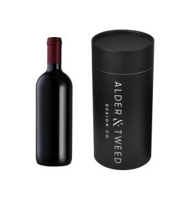 Luxury Custom Eco Friendly Cardboard Wine Bottle Cylinder Box Paper Tube For Whiskey Packaging