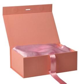 Luxury Custom Design Corset Underwear Gift Bra Pajamas Magnetic Gift Boxes With Ribbon