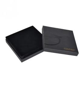 Personalised Black Necktie Lid And Base Gift Box Custom Logo Paperboard Gift Boxes