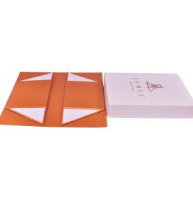 Custom Foldable Square Lid and Base Boxes Cardboard Rigid Shoe Lift Off Lid Folding Gift Box
