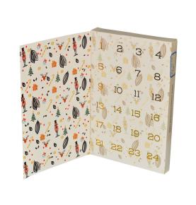 Manufacturer Wholesale Price Chocolate Advent Calendar Boxes Folding Carton Box