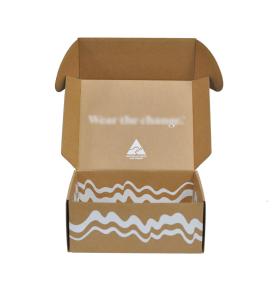 Custom White Logo Unique Carton Mailing Box Shipping Packaging Kraft Brown Mailer Boxes