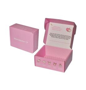 Custom Skin Care Products Packing Shipping Box Eco Friendly Cosmetic Pink Packaging Boxes