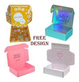Customized Cardboard Postal Boxes Mailer Boxes Pink Shipping Mailing Box for Cosmetics Clothing