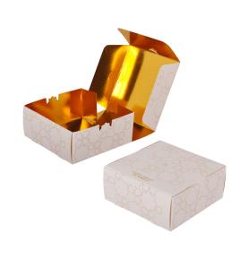 A5 Size Foldable Shipping Mailing Packing Postage Box Cardboard Foil Golden Postal Mailer Box