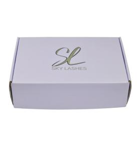 Recycled Corrugated Cosmetic Lash Packaging Shipping Flat Pink Mailing Paper Mailer Boxes