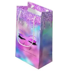 Custom Lash Packaging Bags Wholesale Makeup Cosmetic Eyelashes Paper Bags