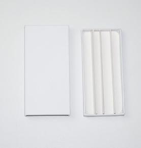 White Sliding Out Drawer Divider Paperboard Box For 4 Packs Child Resistant Packaging Boxes  
