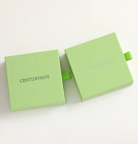 Customized Luxury Green Cardboard Drawer Jewellery Box With Foam Insert Jewelry Packaging